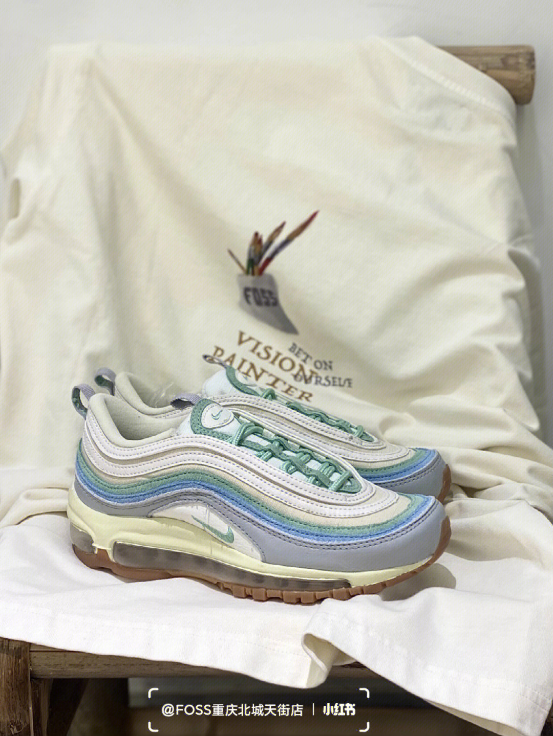 五折的nikeairmax97也太小清新好看了吧