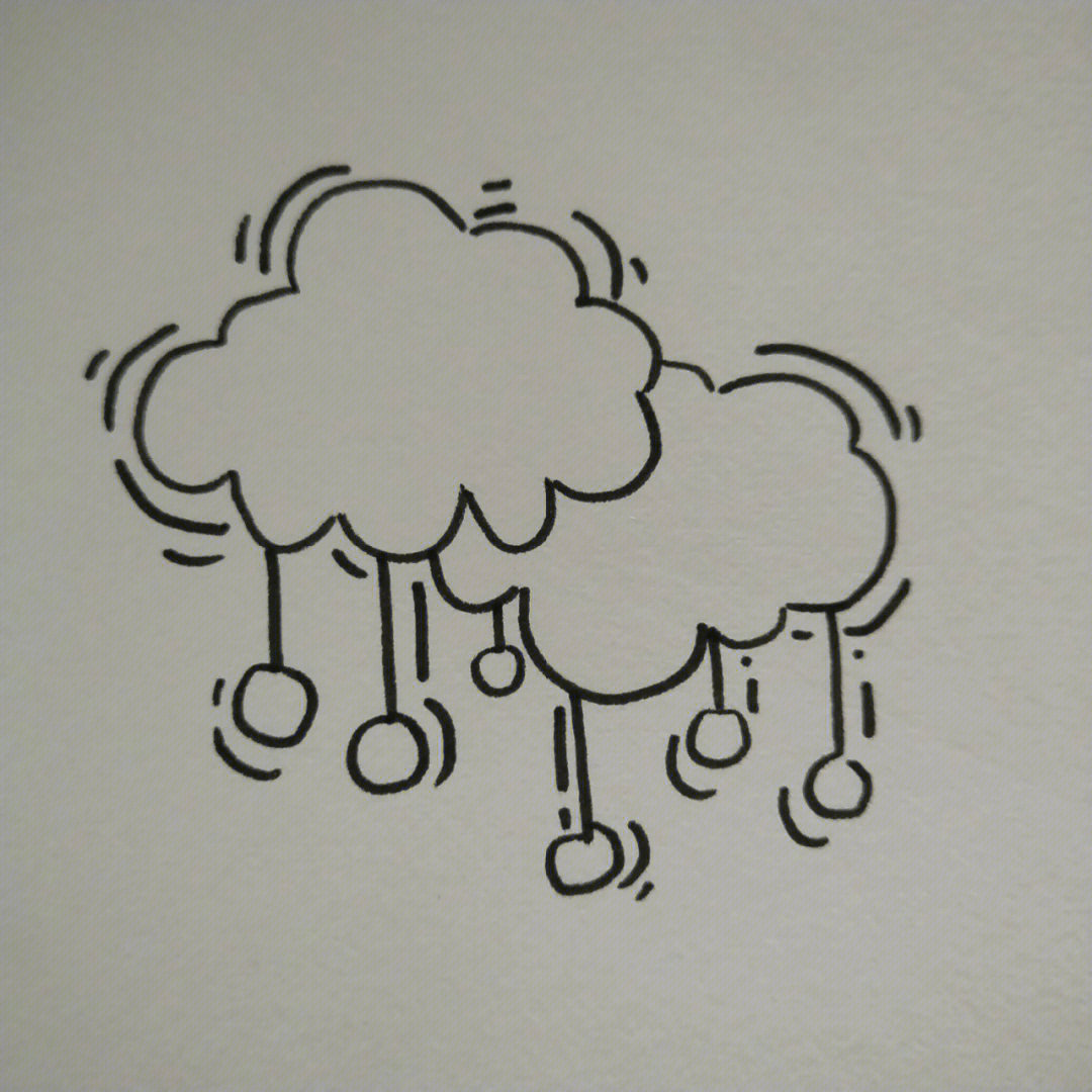 云朵的画法图片