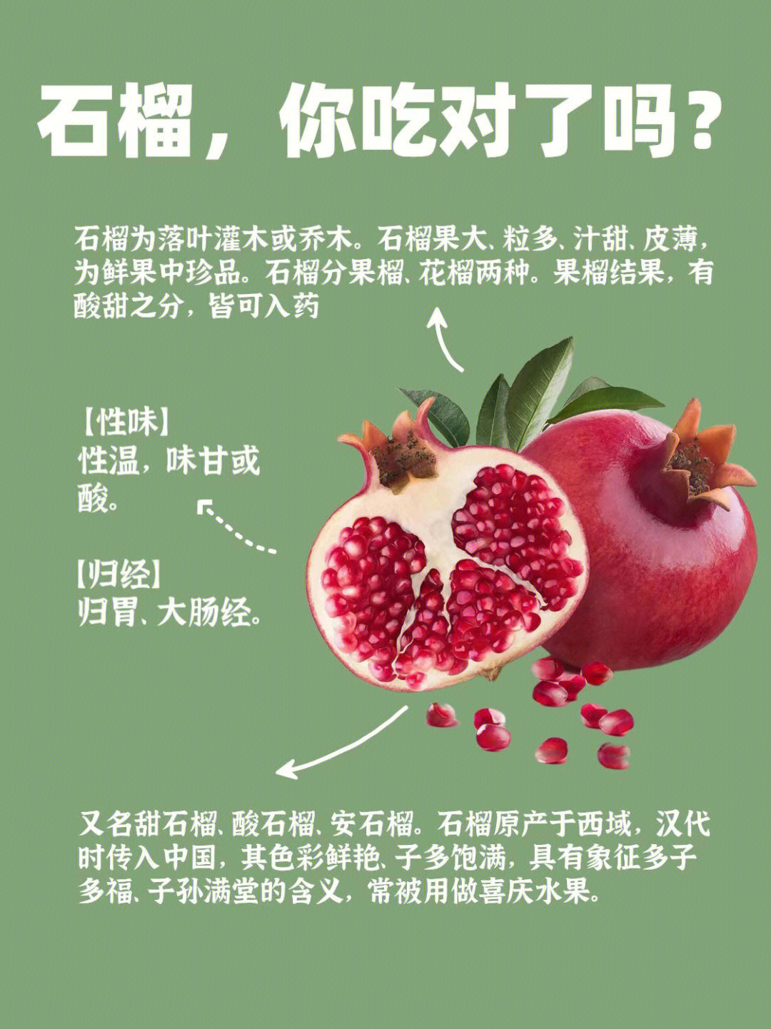 吃石榴有什么好处图片