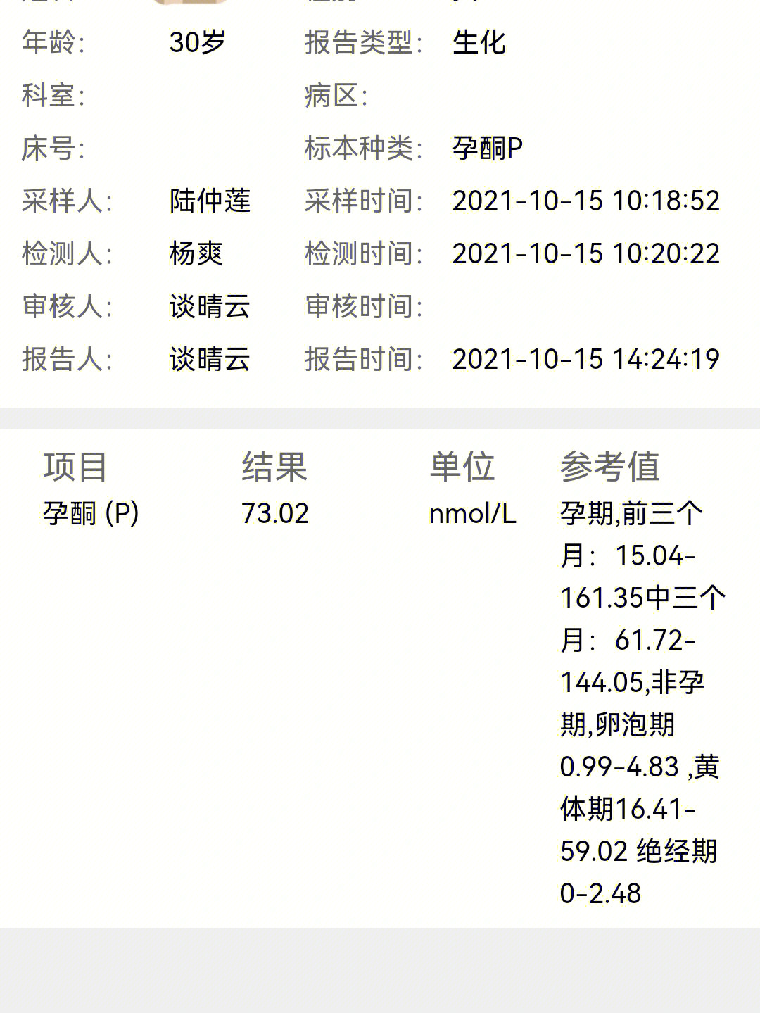 hcg化验单图片 正常值图片