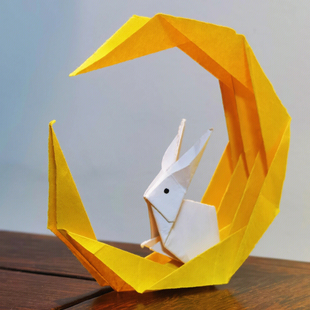 折纸兔子简单图片