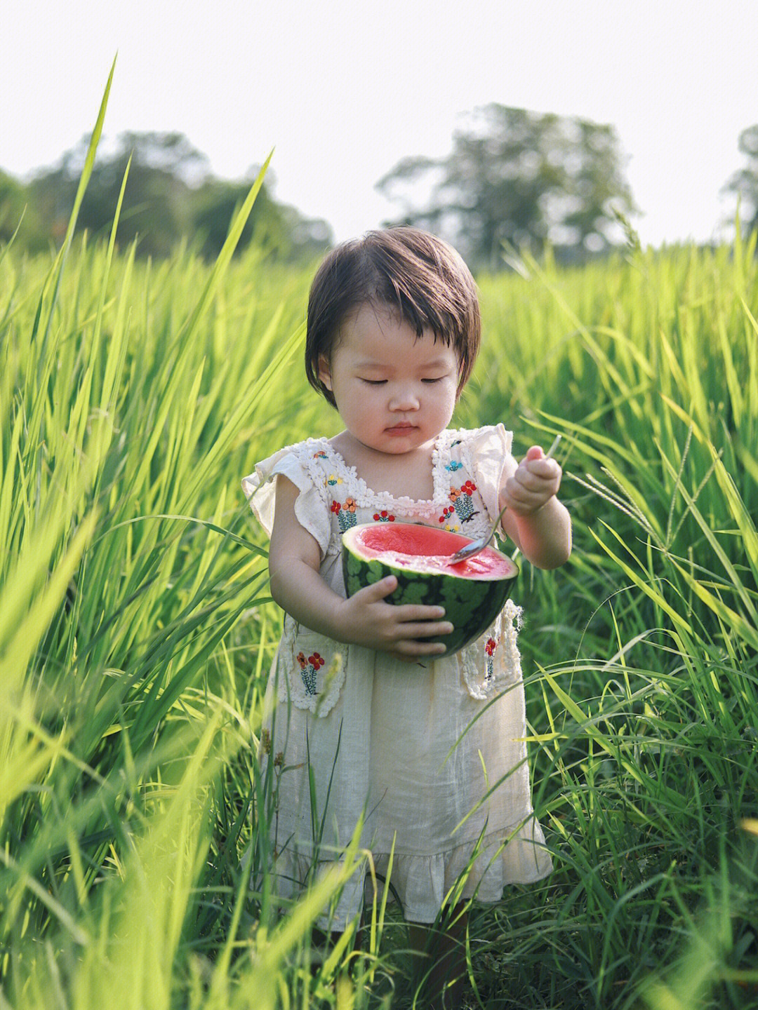 91#儿童写真#夏日西瓜拍照#小满夏日写真集#给女儿拍100组照片之3