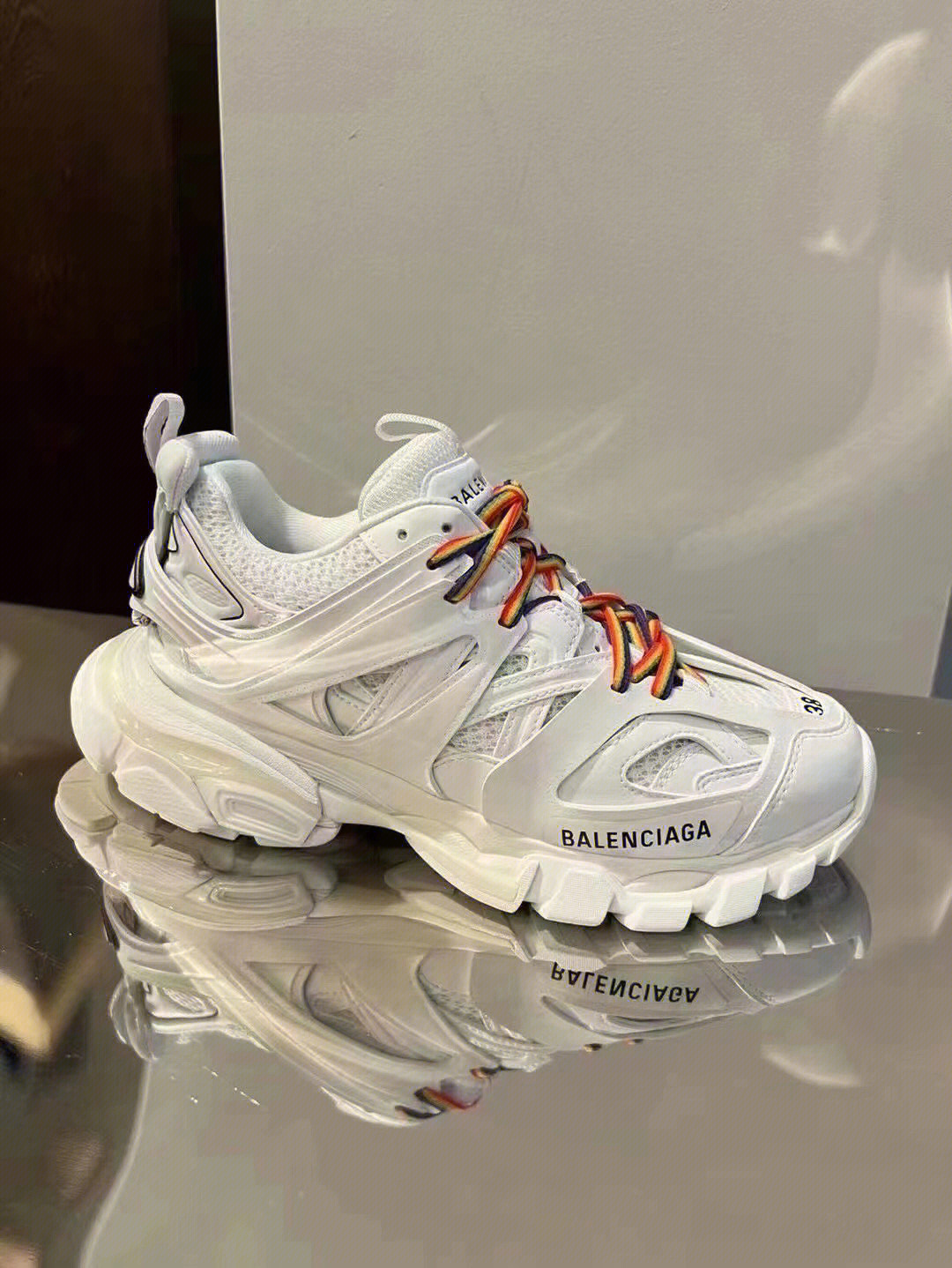 巴黎世家balenciaga新款彩色鞋带track