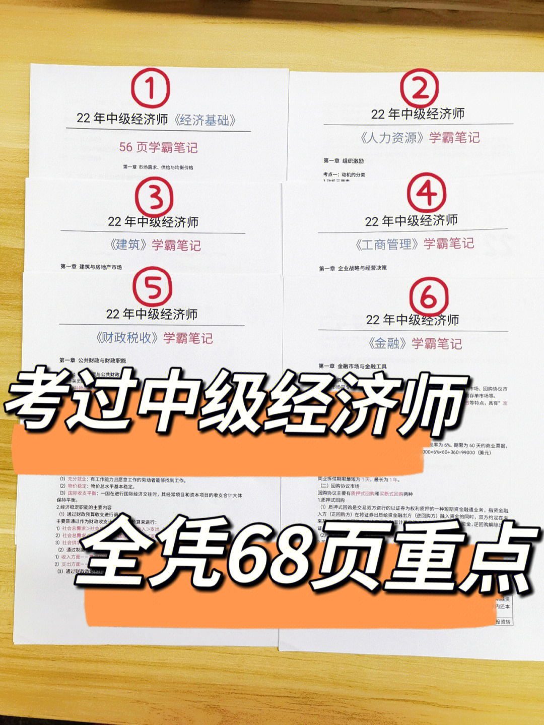 凭什么考过中级经济师71因为重点就68页75