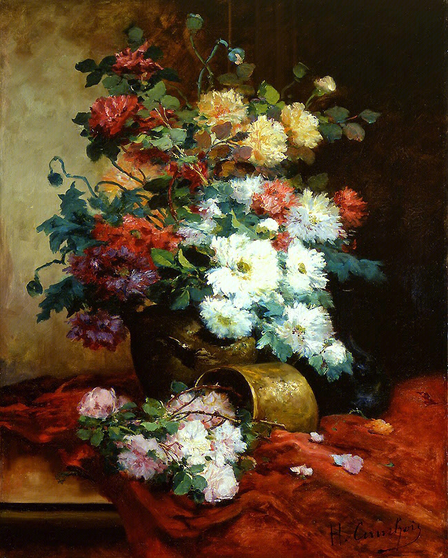 油画分享19花卉静物