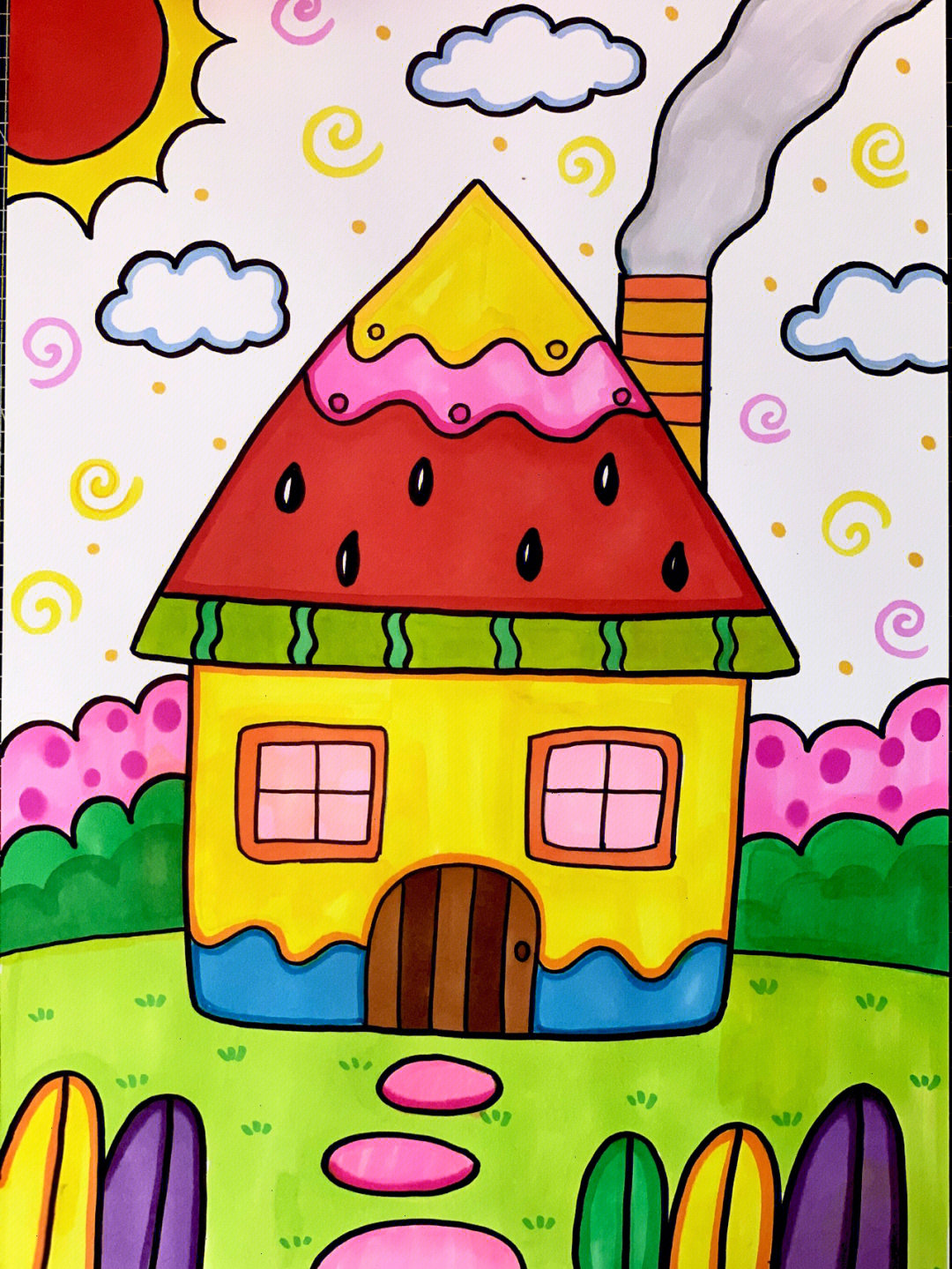 房子简笔画儿童画画画图片