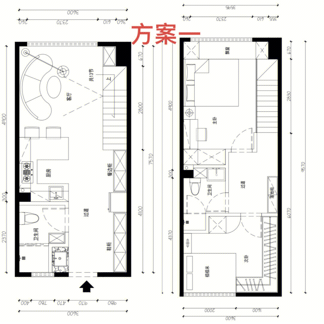 27平米公寓小户型图图片