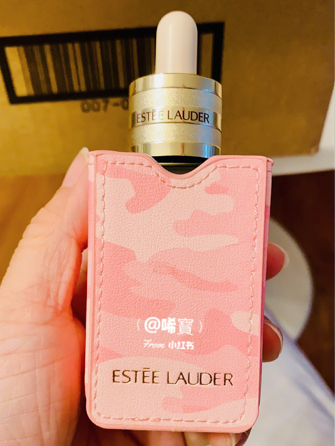 esteelauder雅诗兰黛小棕瓶粉红丝带到手