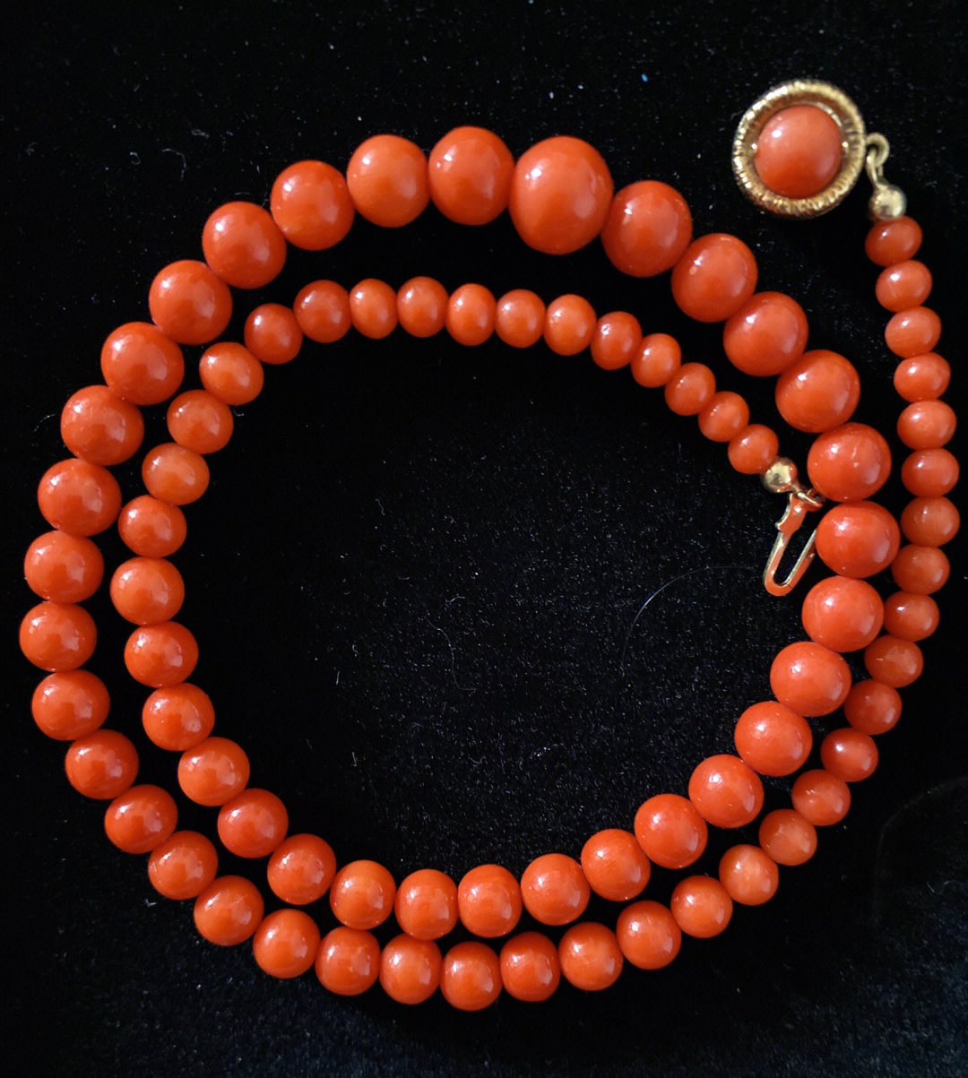 地中海古董红珊瑚项链