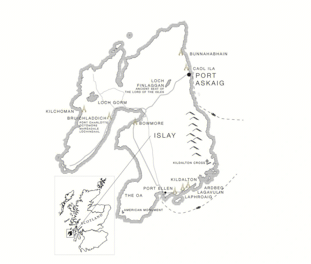 艾雷岛地图图片