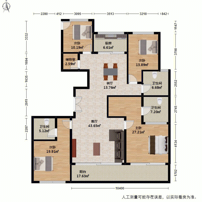 宝格丽公寓户型图片