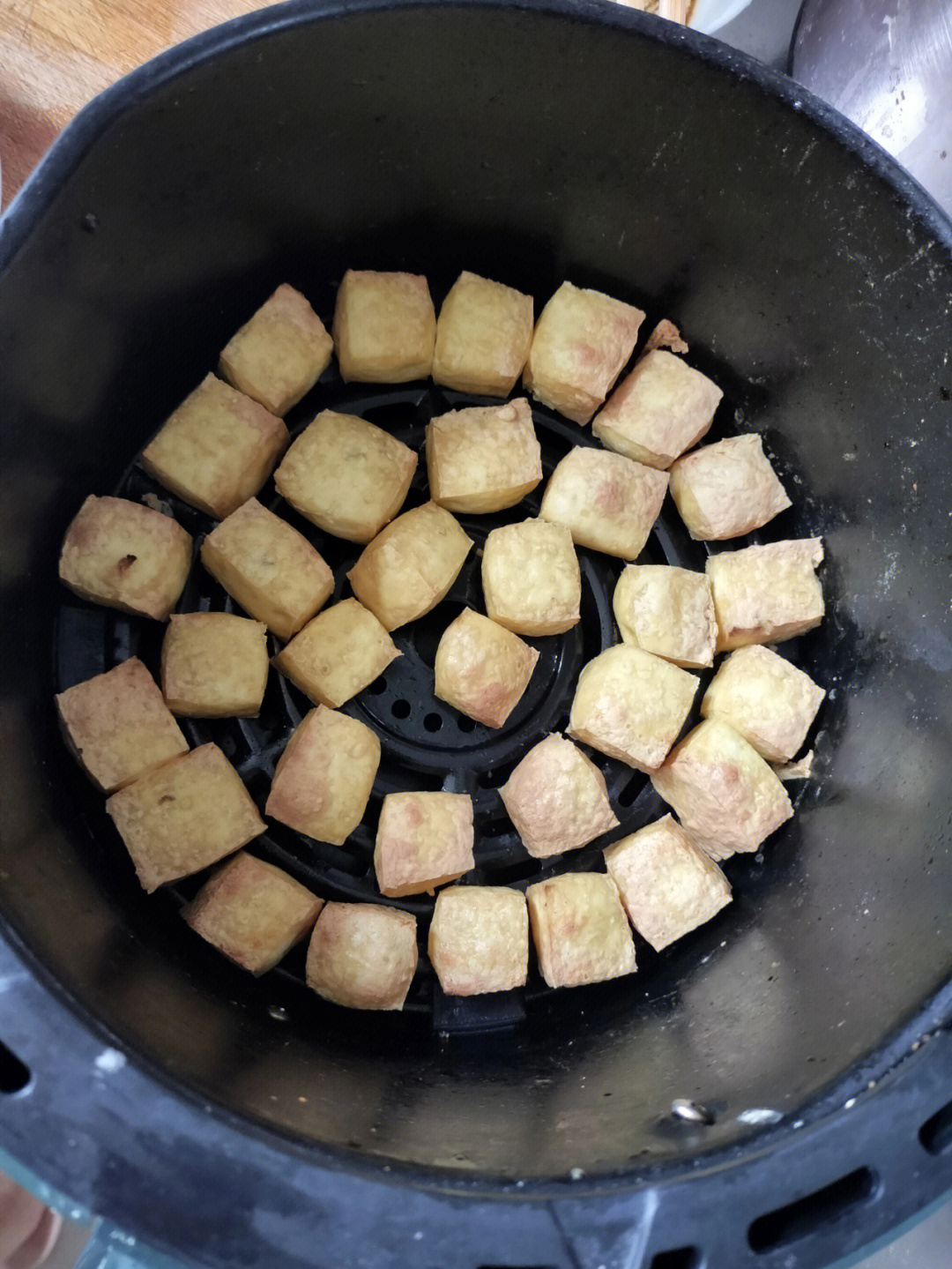 空气炸锅烤豆腐