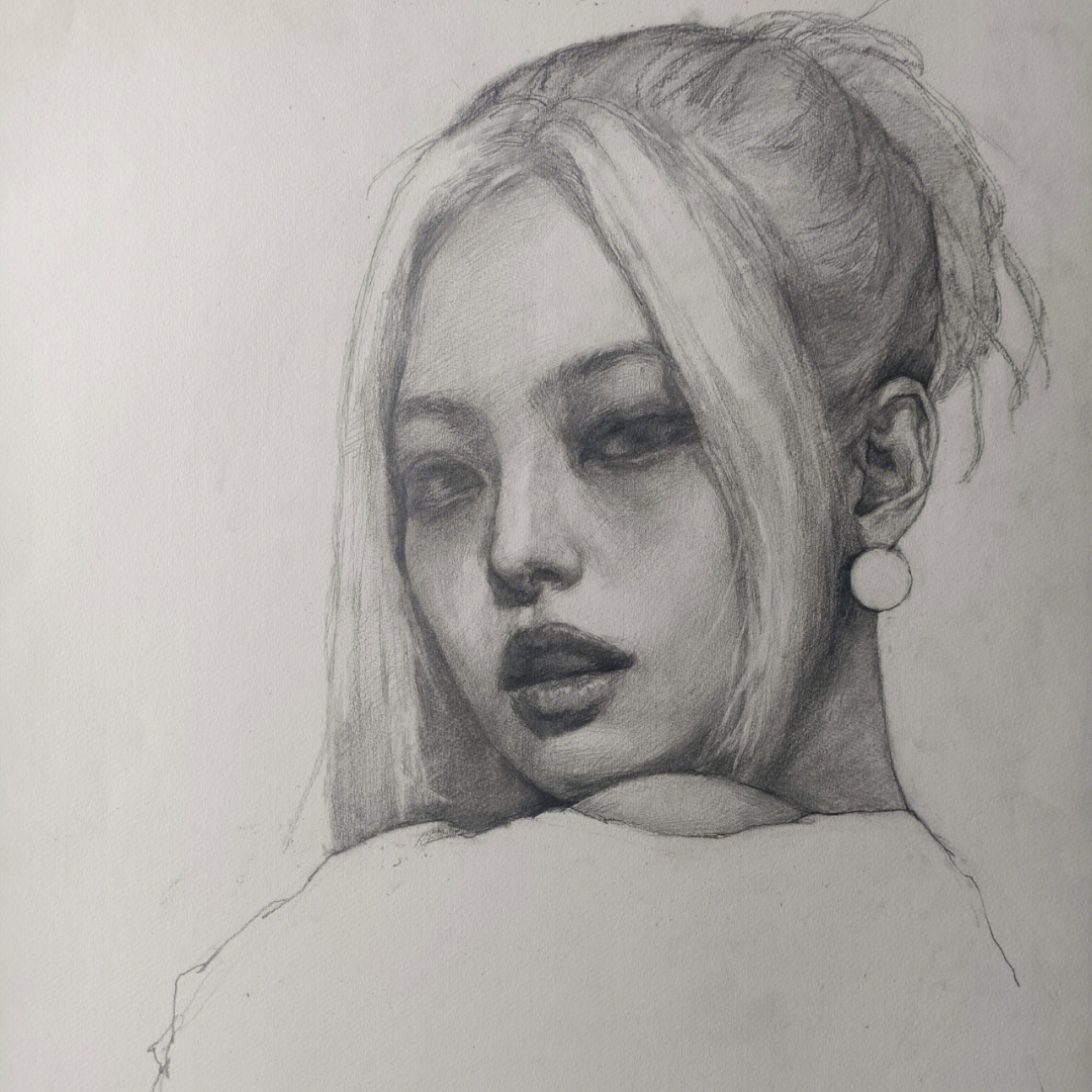 jennie素描图片图片