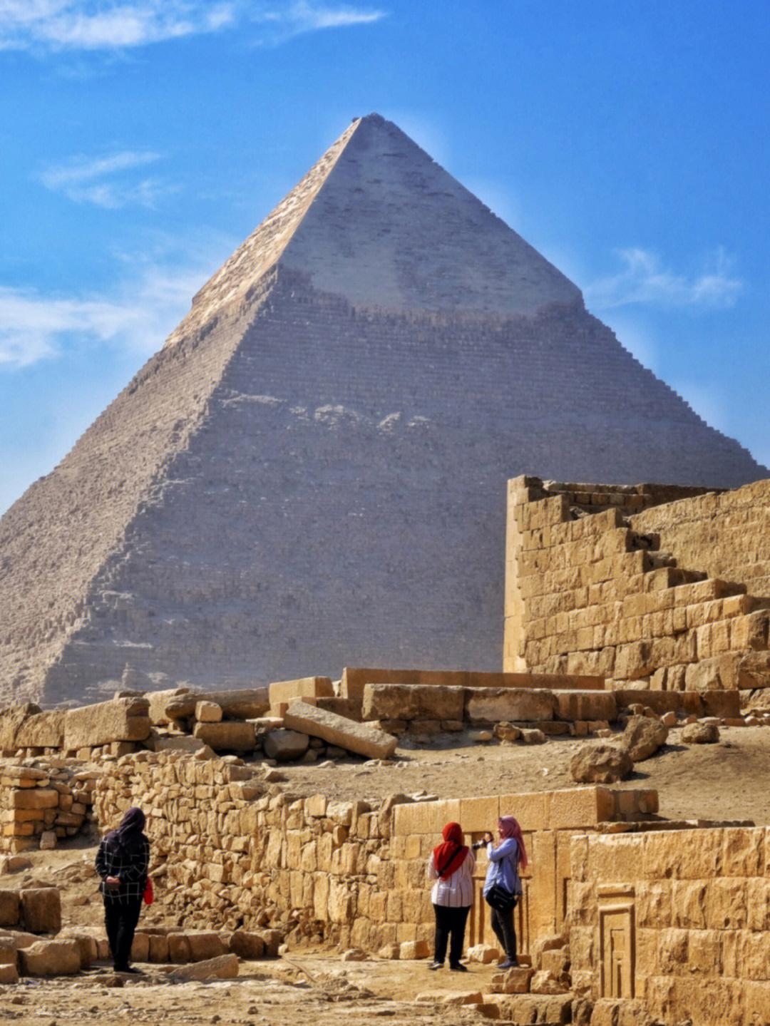 哈夫拉金字塔的资料图片