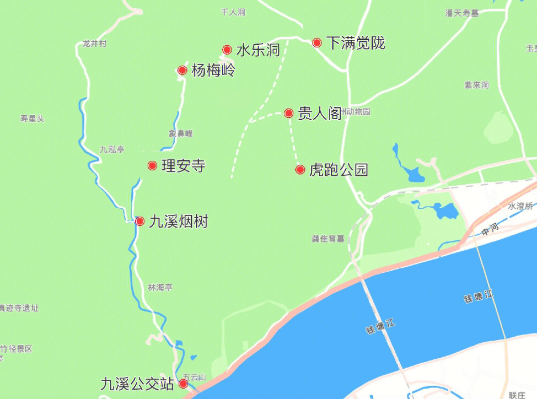 九曲溪地图图片
