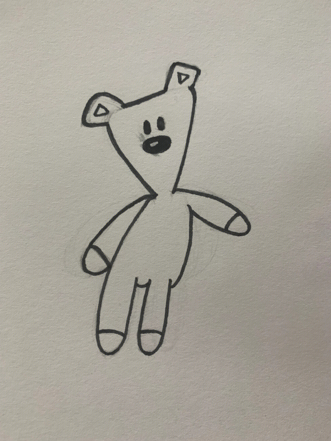 泰迪熊怎么画简笔画图片