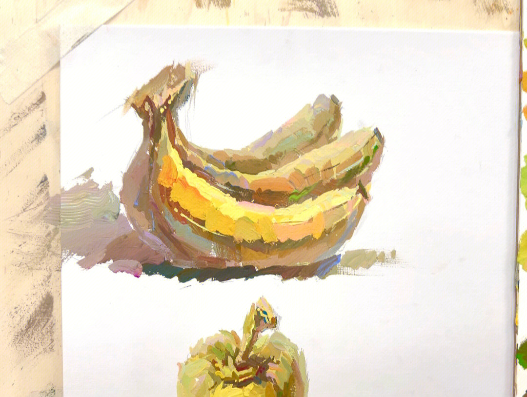 香蕉水粉画法步骤图片图片