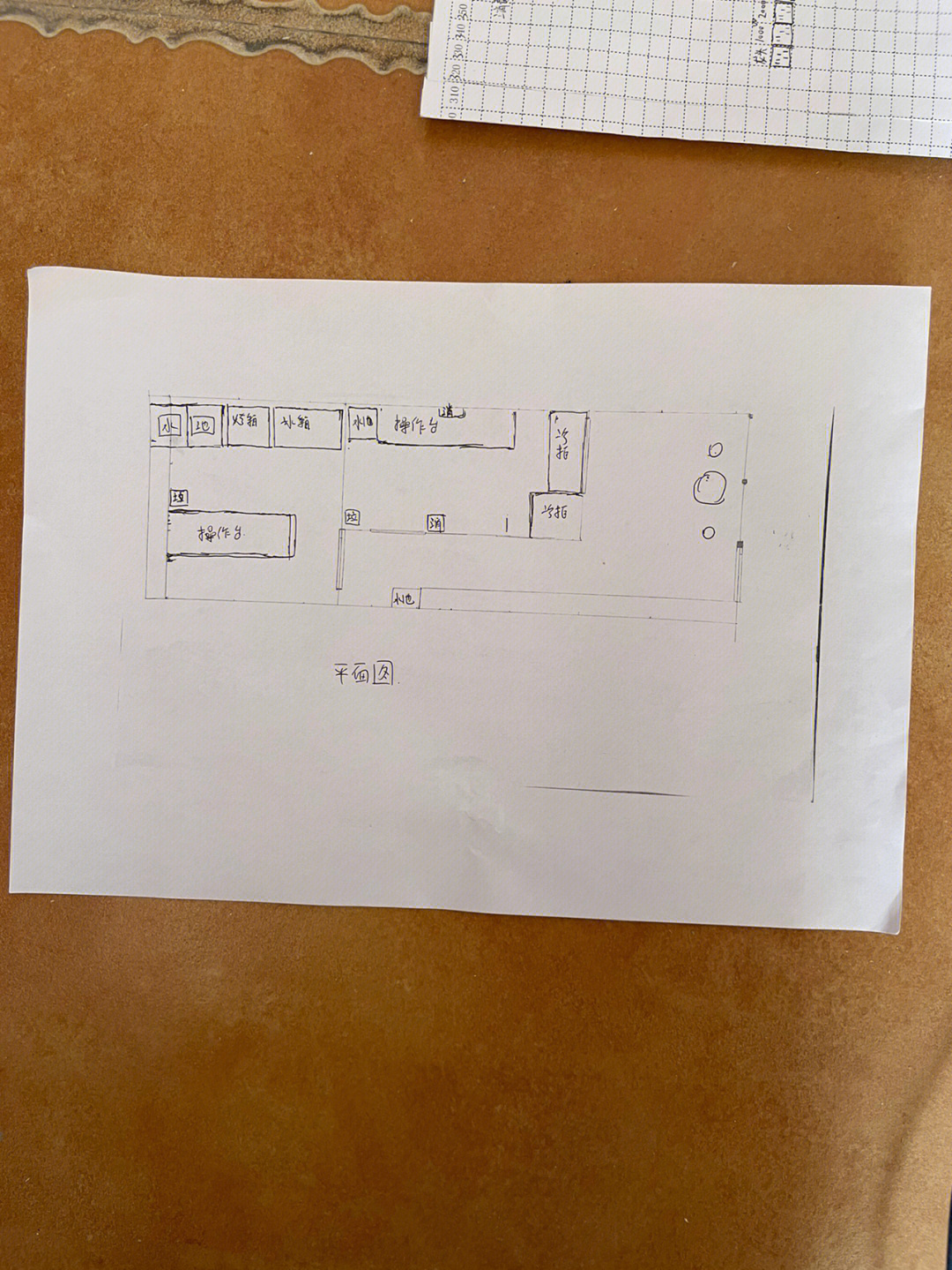 蛋糕房的平面设计图图片