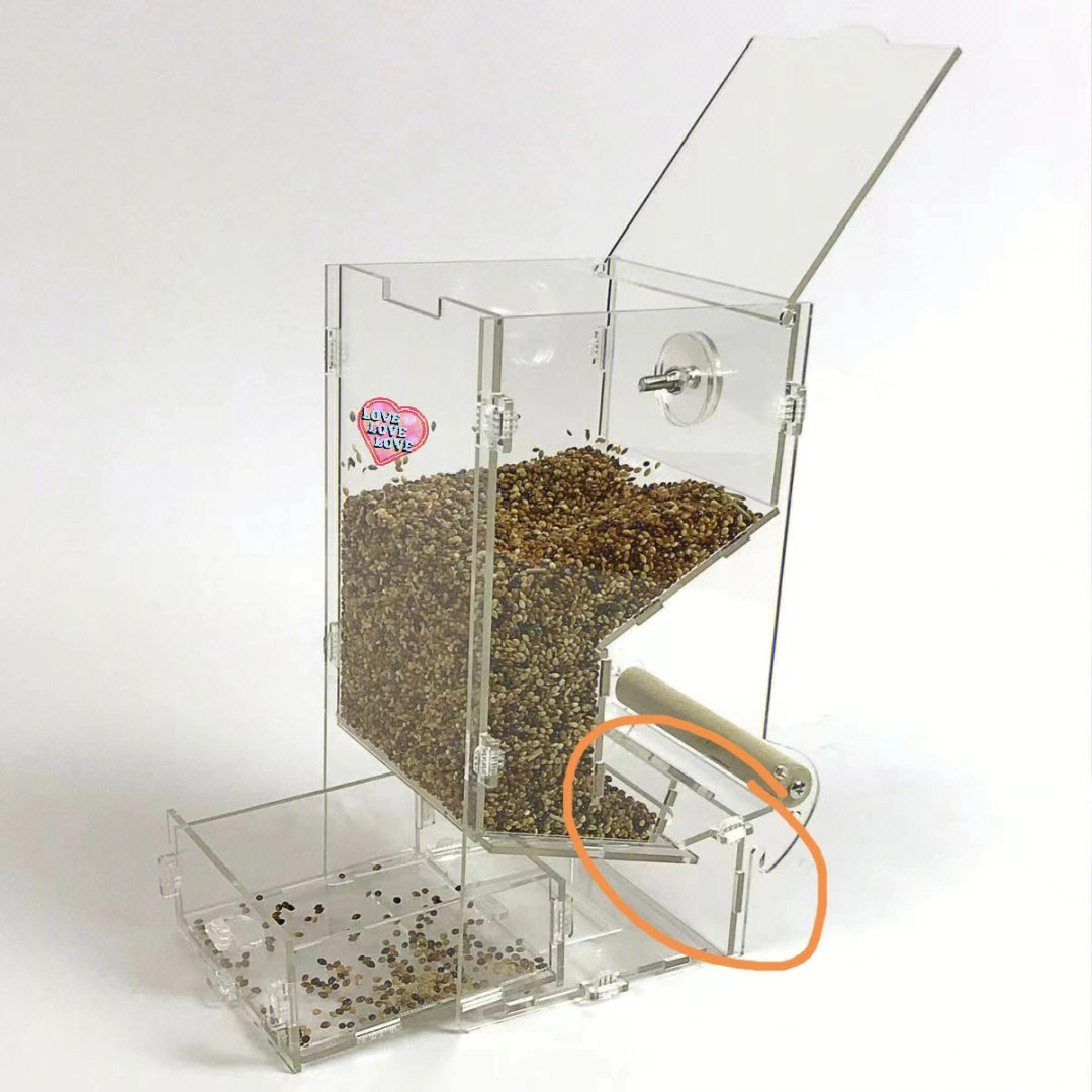 自制鸟食盒图片