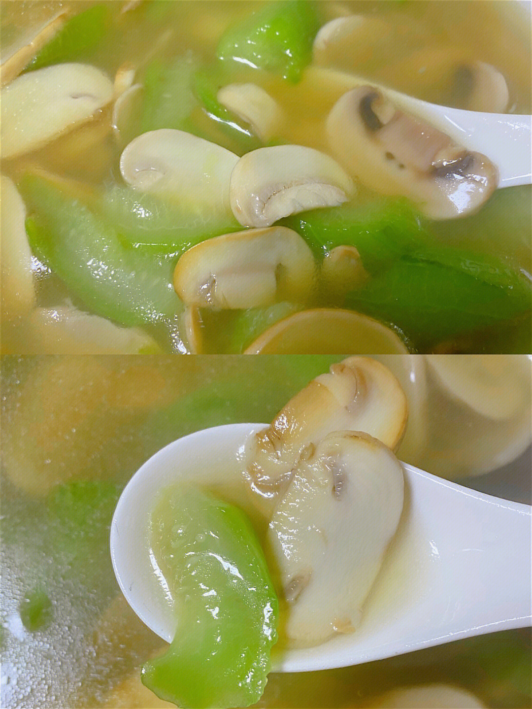 丝瓜蘑菇汤图片