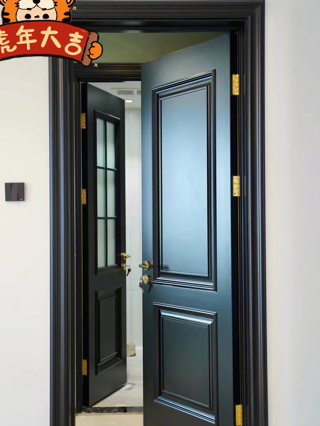 门和门套不同颜色搭配图片