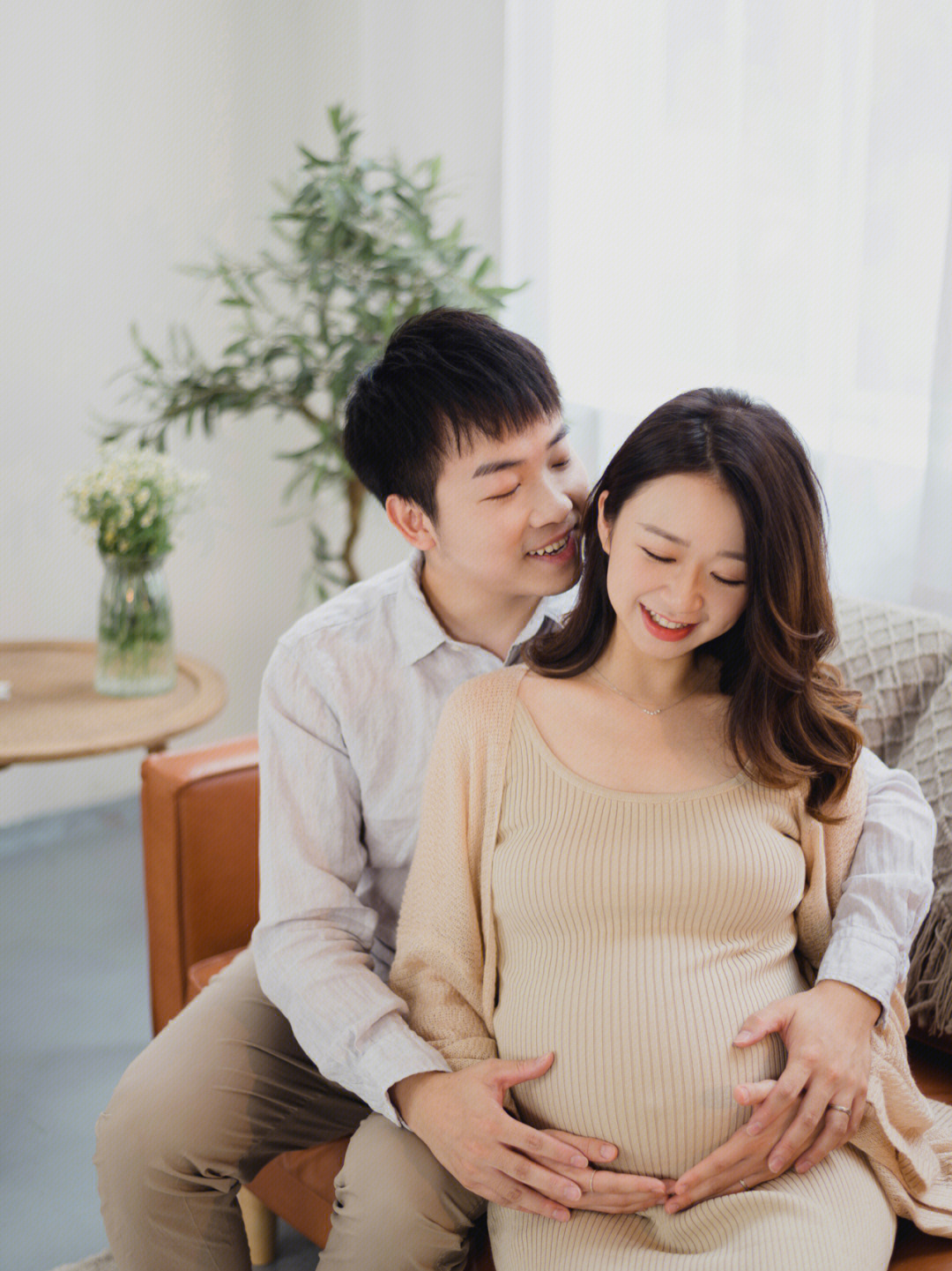 孕妇照和老公的珍贵回忆日式温馨风
