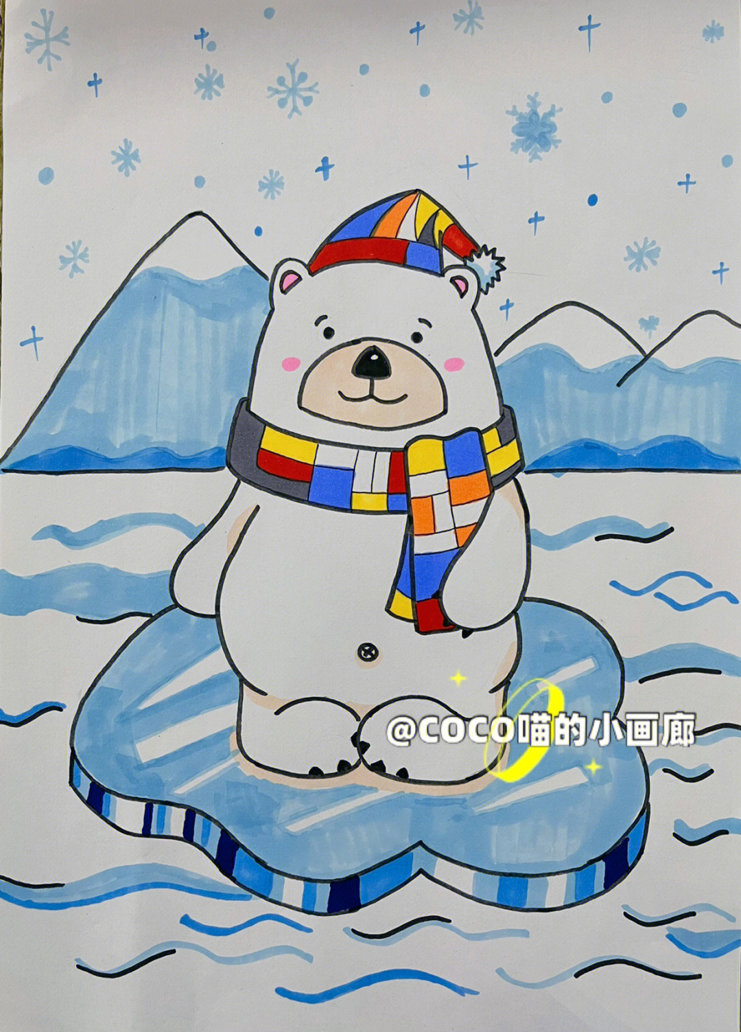 儿童画熊简单画法图片