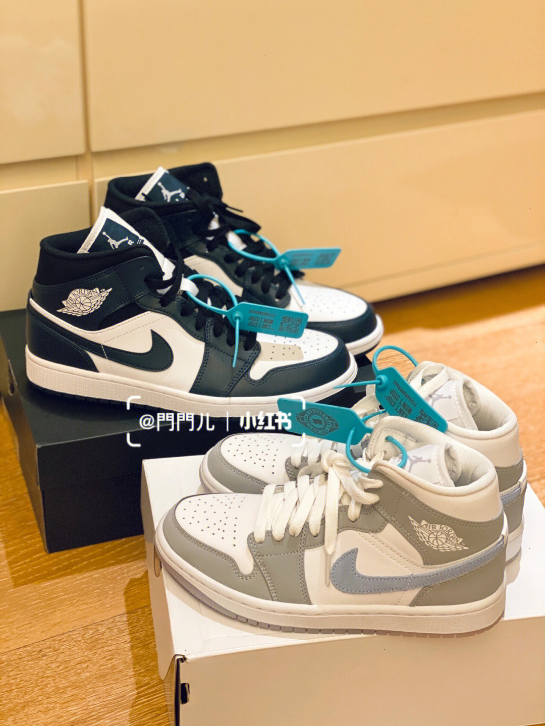 aj1黑曜石and冰蓝烟灰