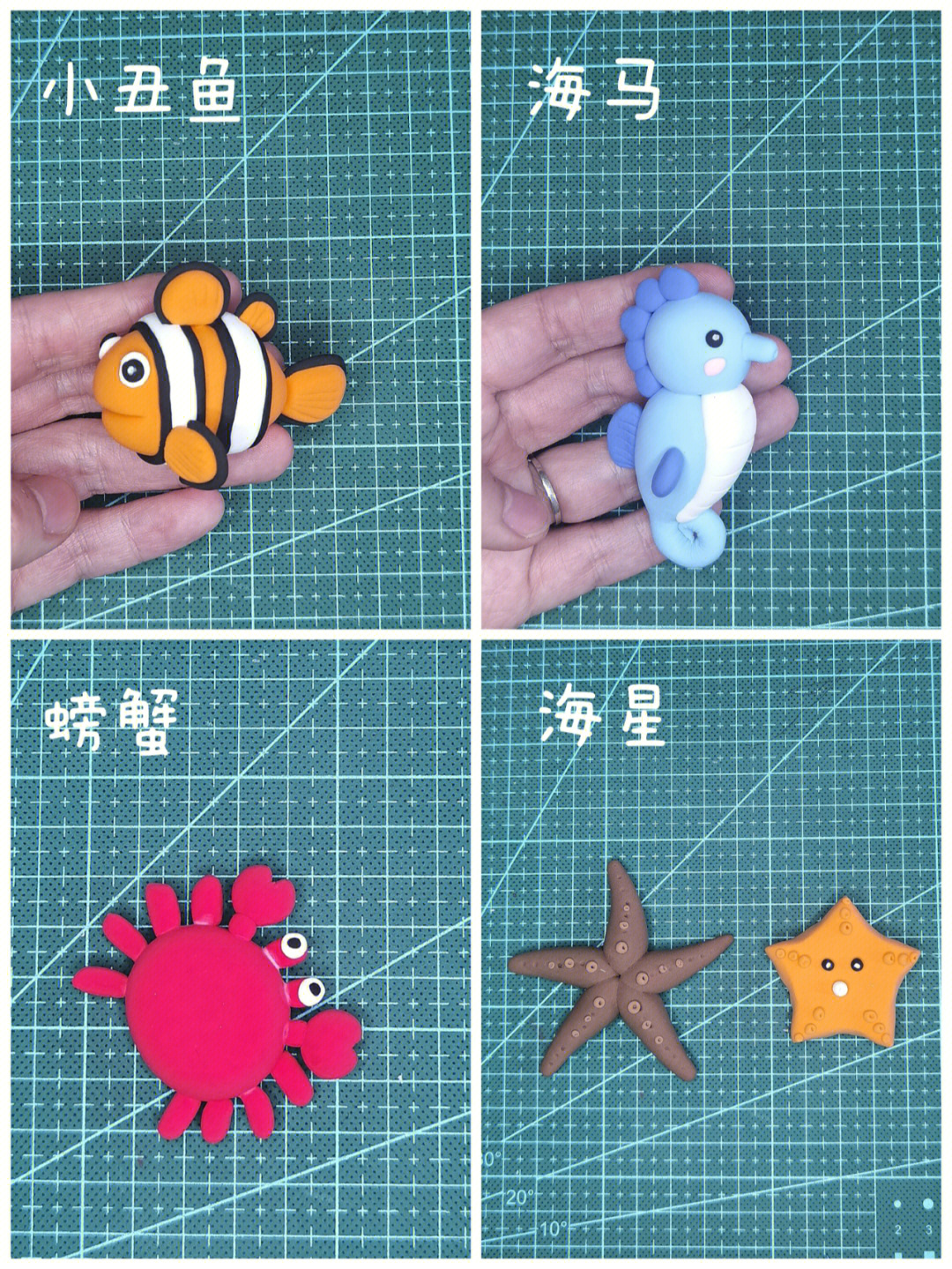 黏土海洋小动物教程图片
