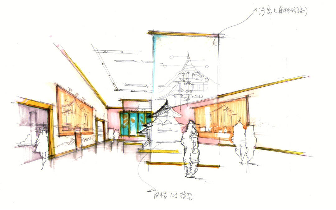北京紫檀博物馆手绘概念设计