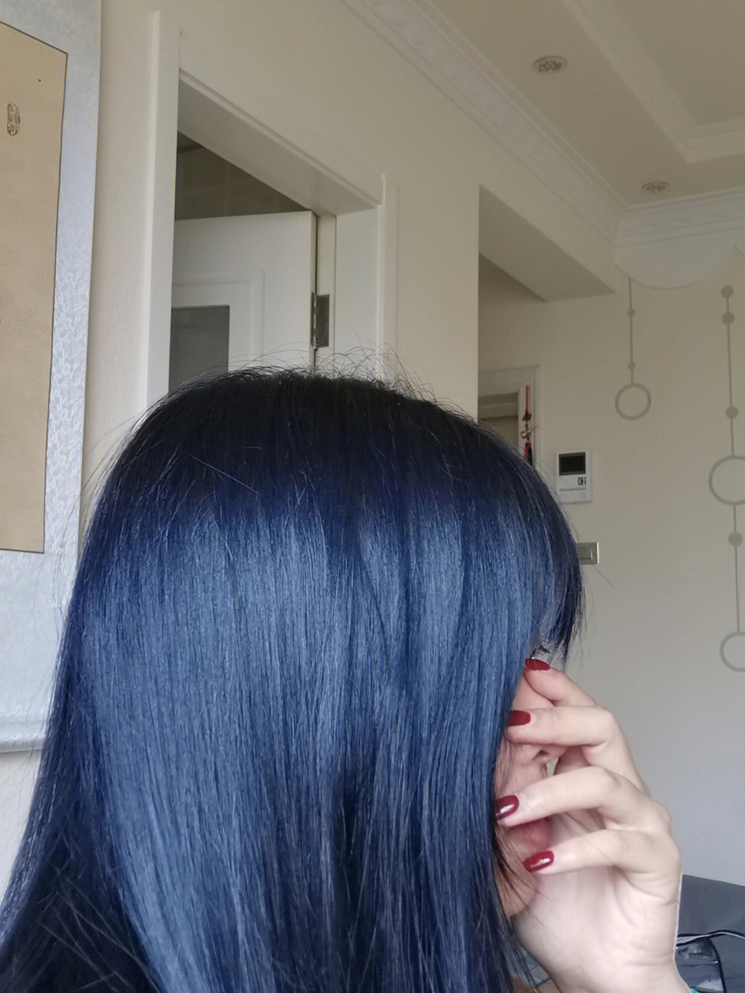 蓝黑发色一年变化