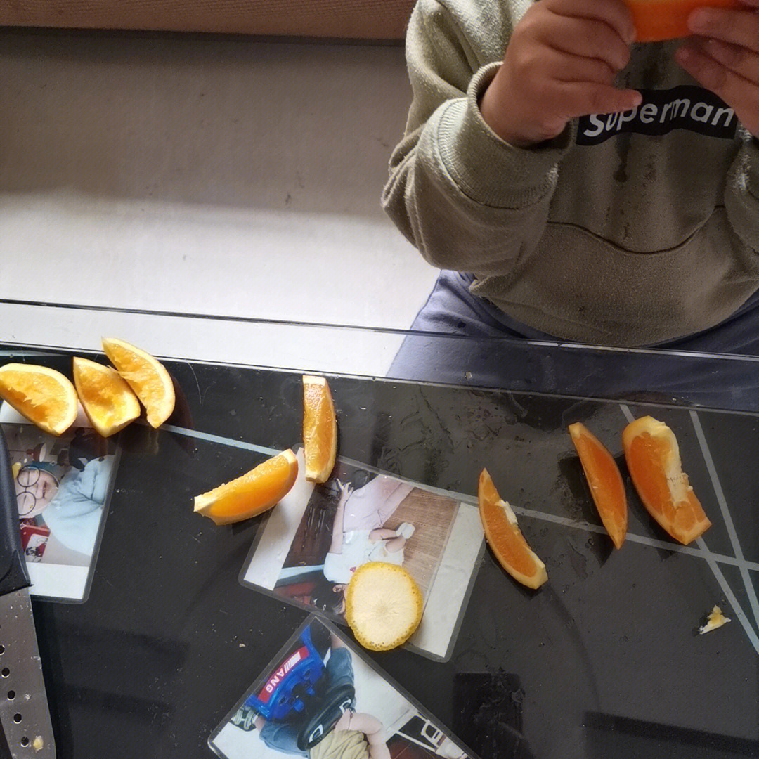 宝宝橙子拍照模板图片