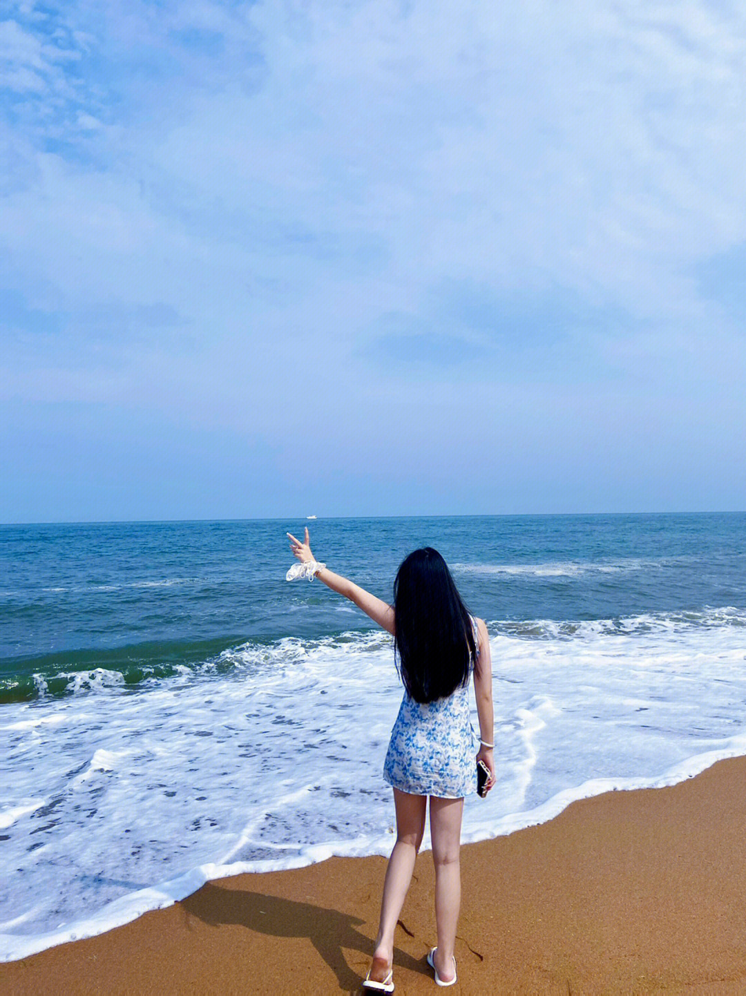 日照旅游海边拍照万平口景区