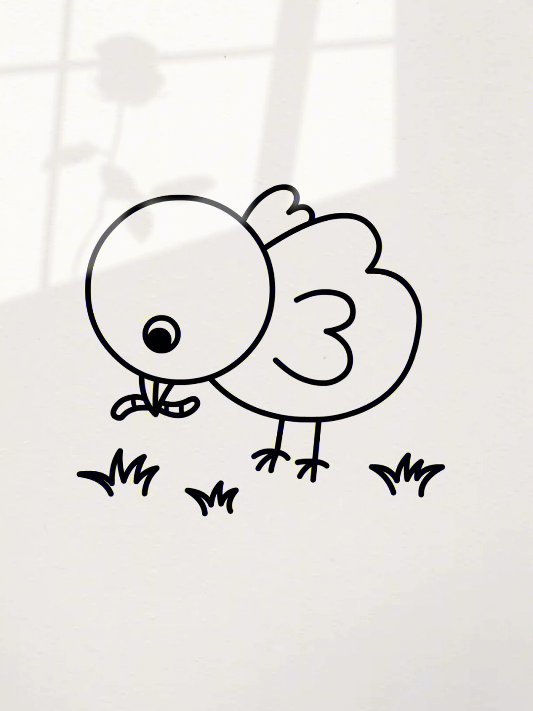 可爱的小鸡绘画图片