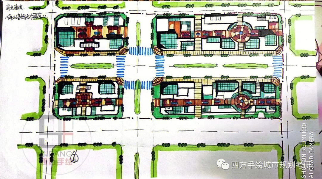 公共建筑平面图手绘图片