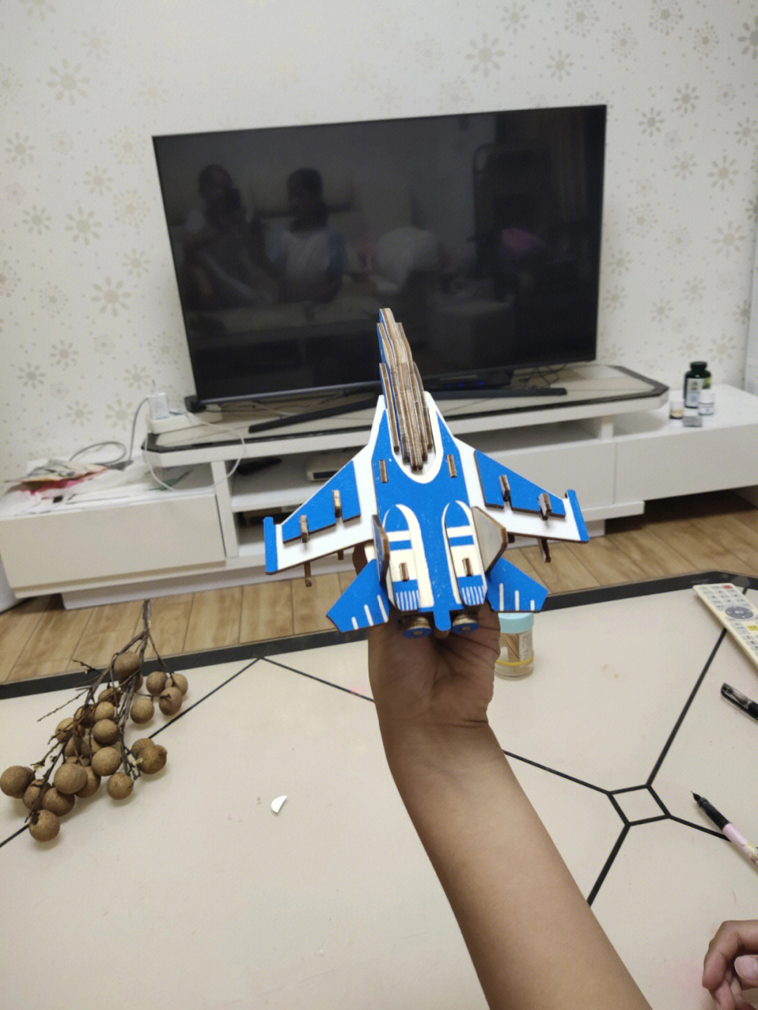 我和妹妹的飞机模型