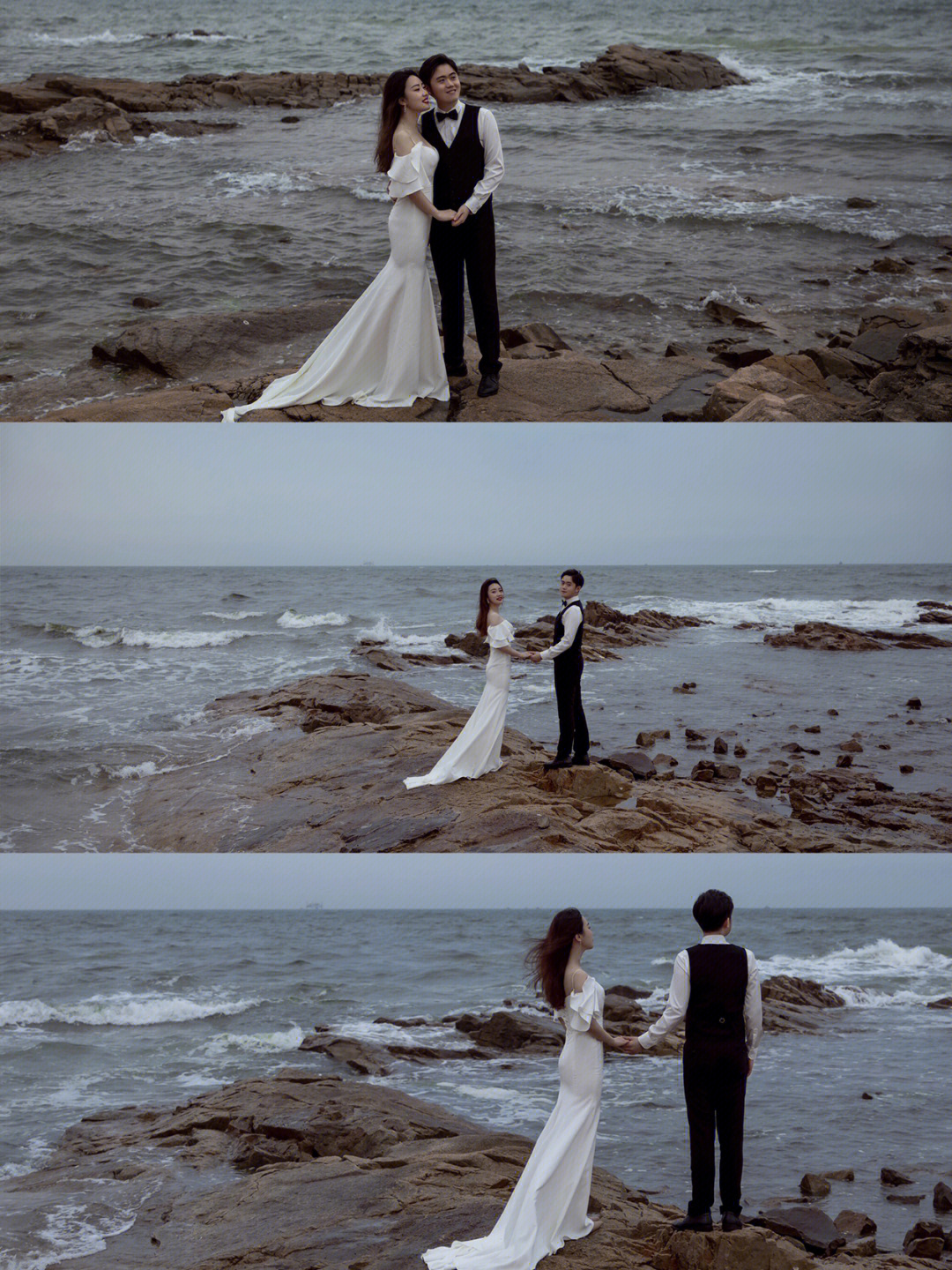 日照旅拍海景婚纱照61在海边的浪漫里沉溺