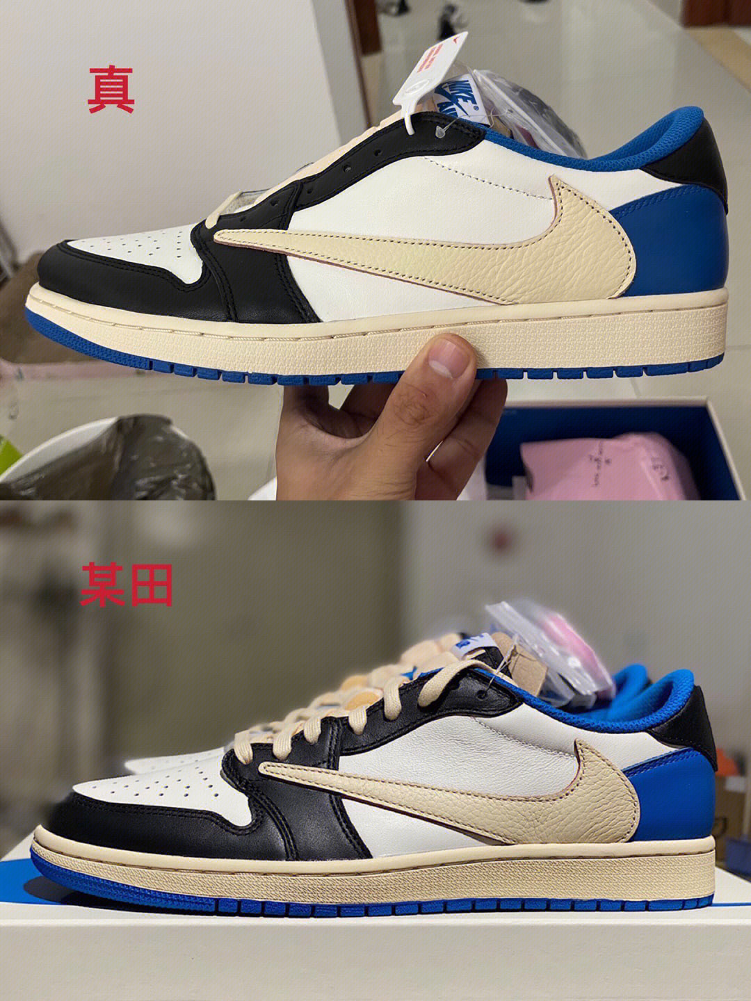 aj1倒钩正品细节图图片