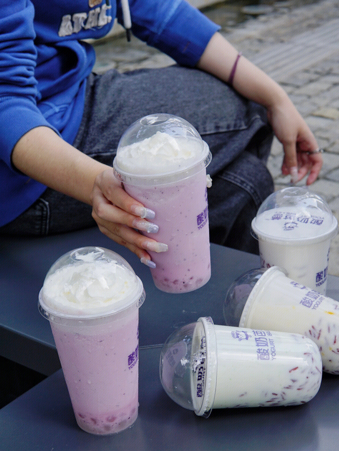 酸奶紫米露碗装图片