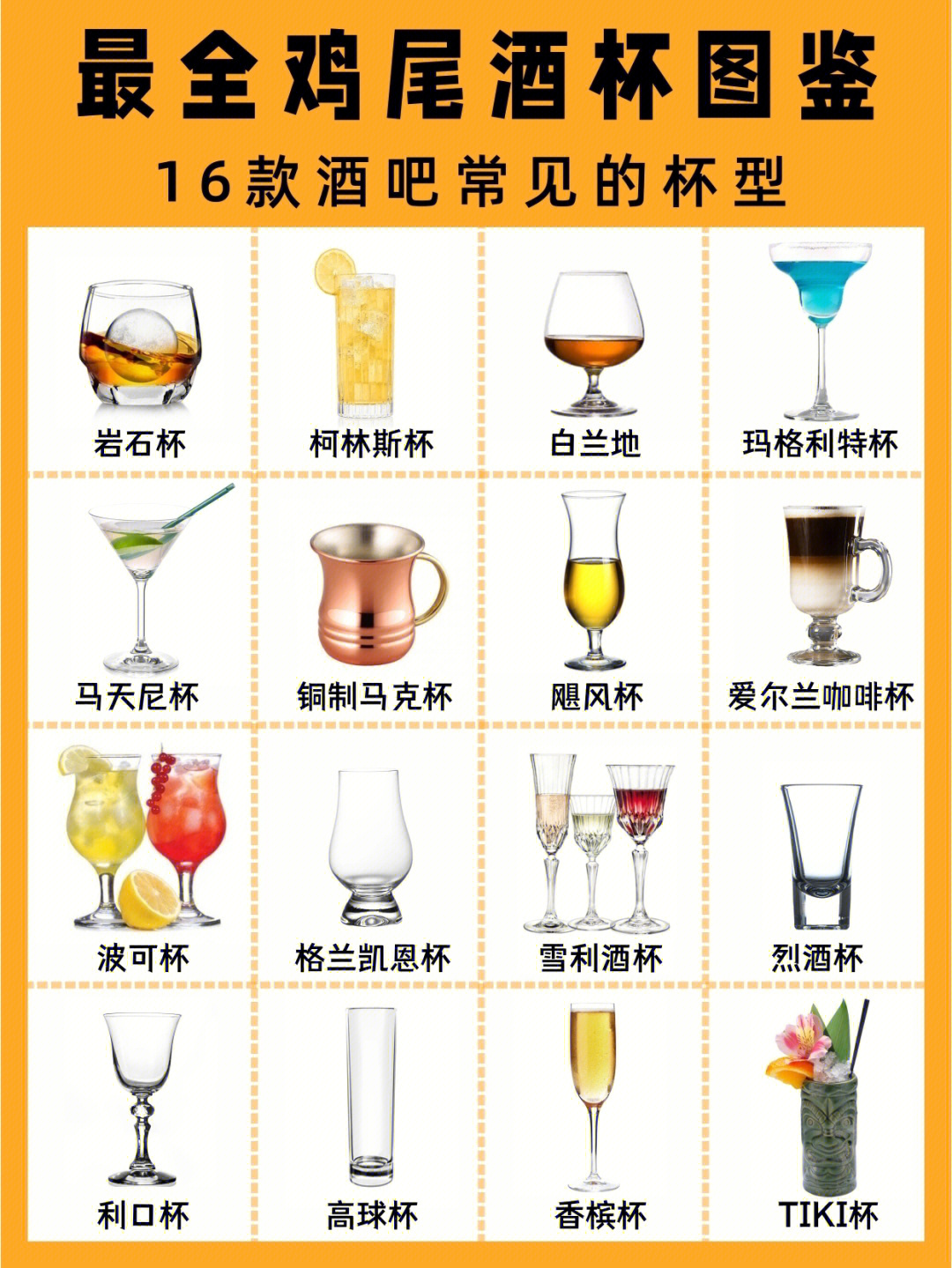 常见酒杯容量图片