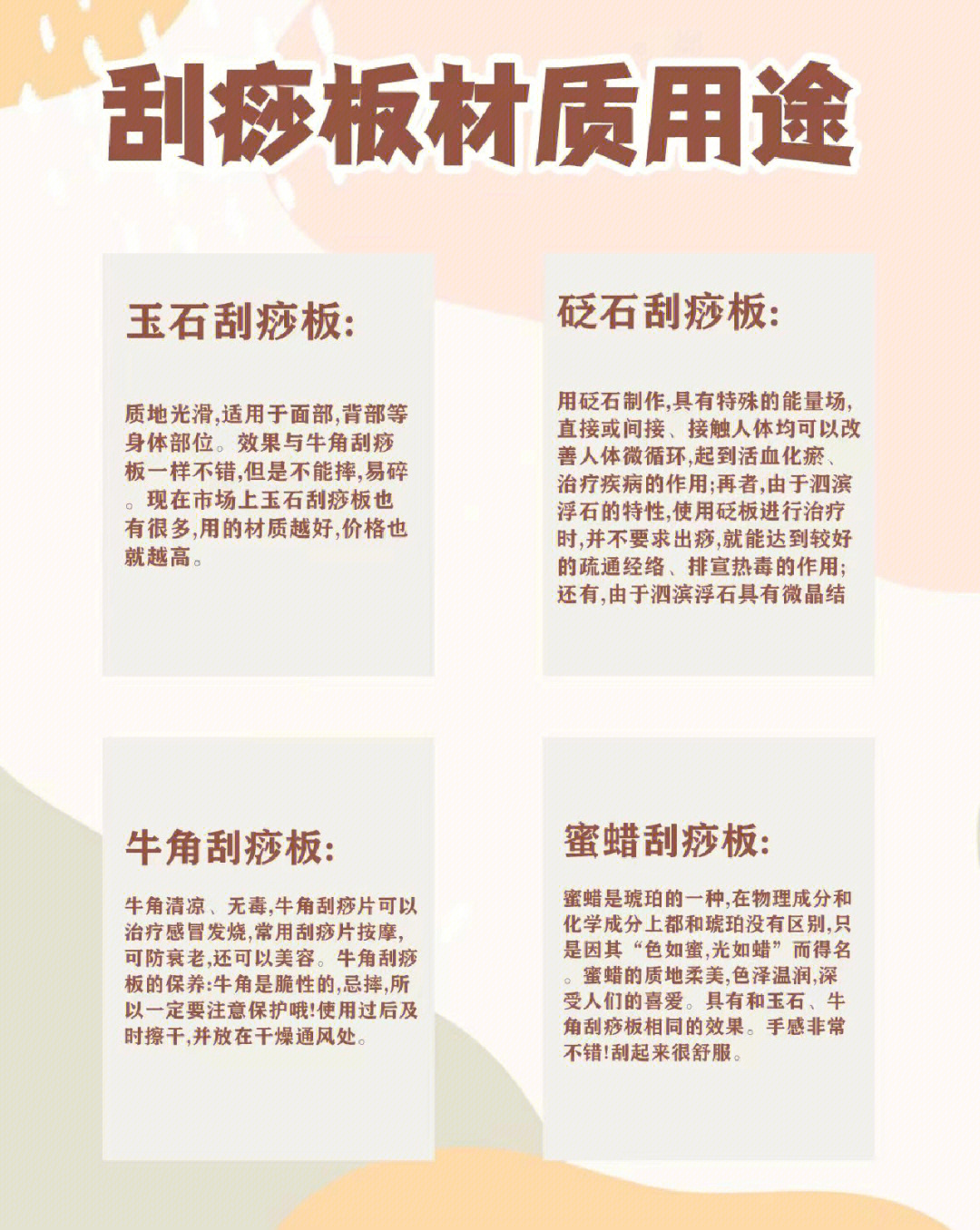 各种刮痧板的用法图片图片