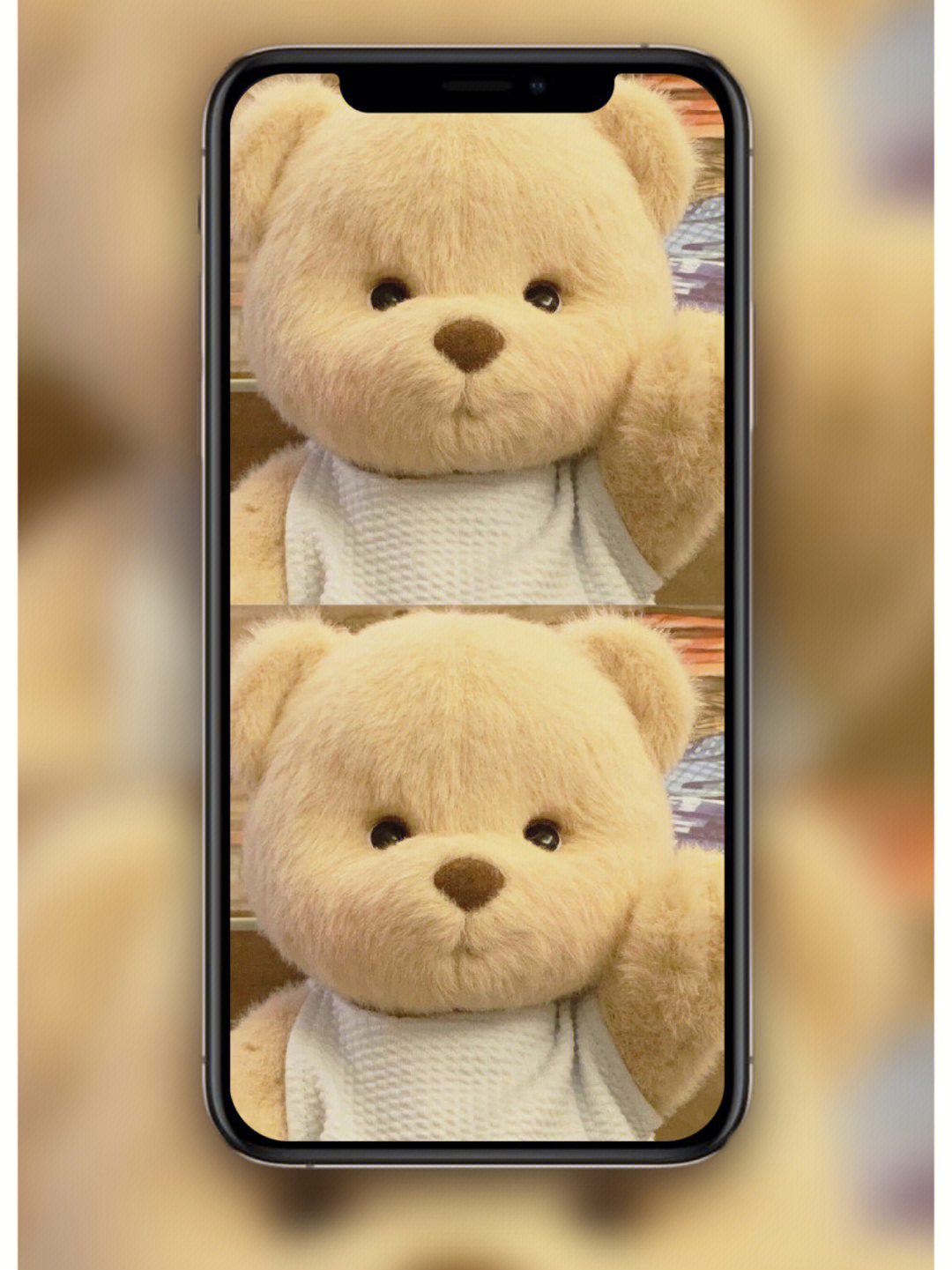 iphone小熊边框壁纸图片