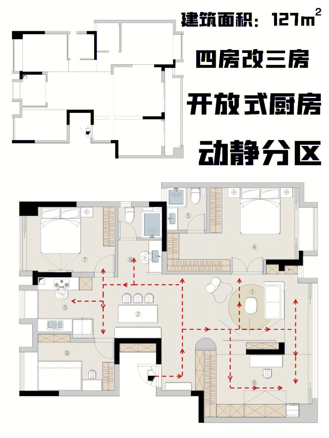 室内动静分区图图片