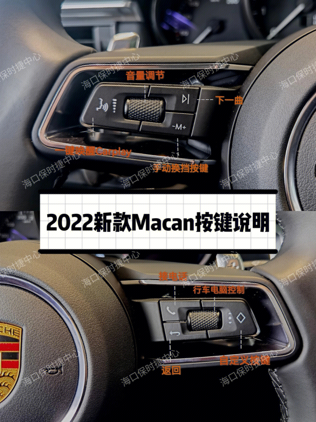 macan车内按键功能图解图片