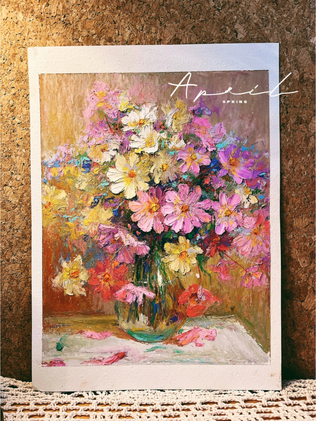 油画花卉画法步骤图片