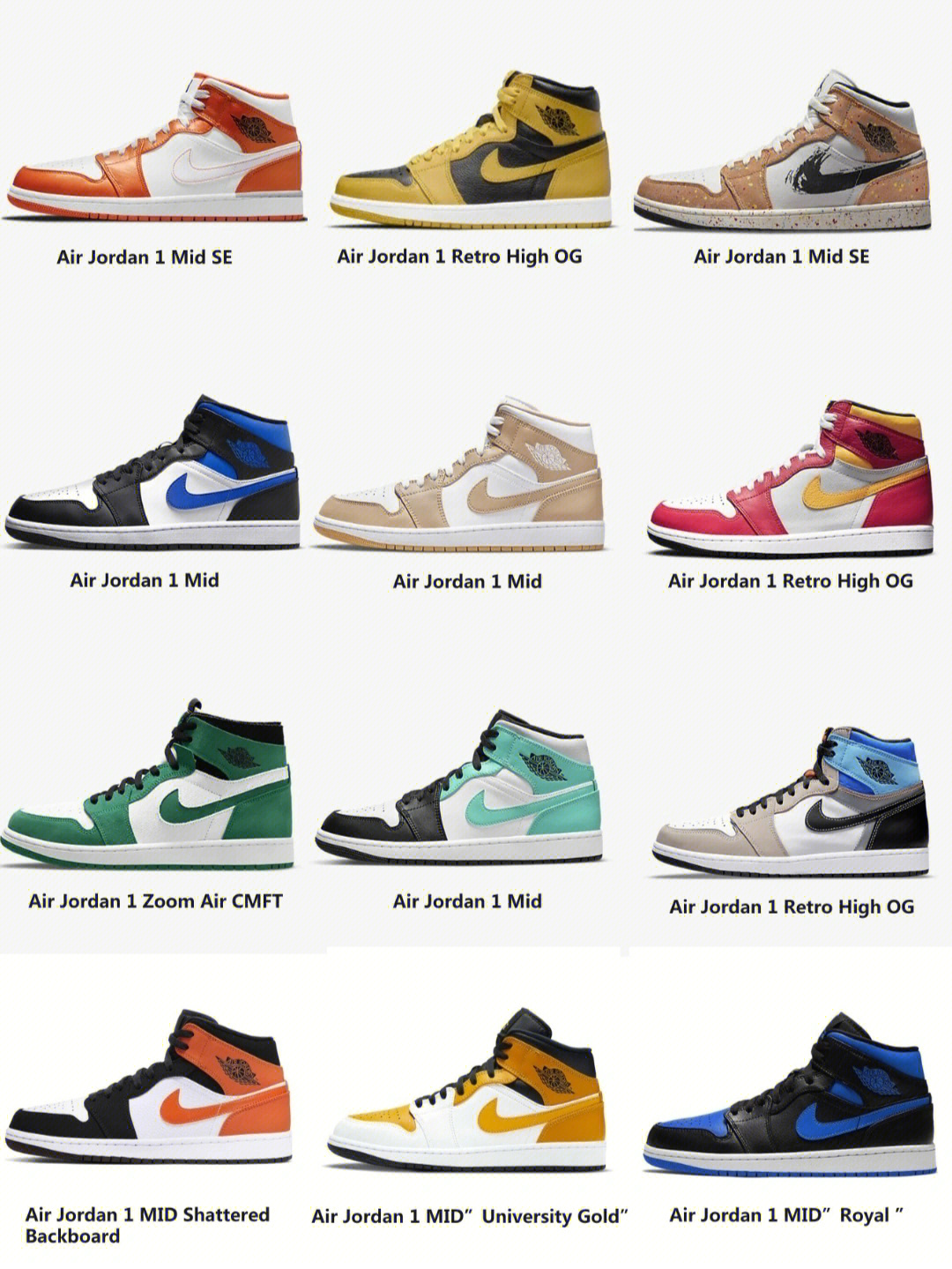 aj1全系列图谱图片图片