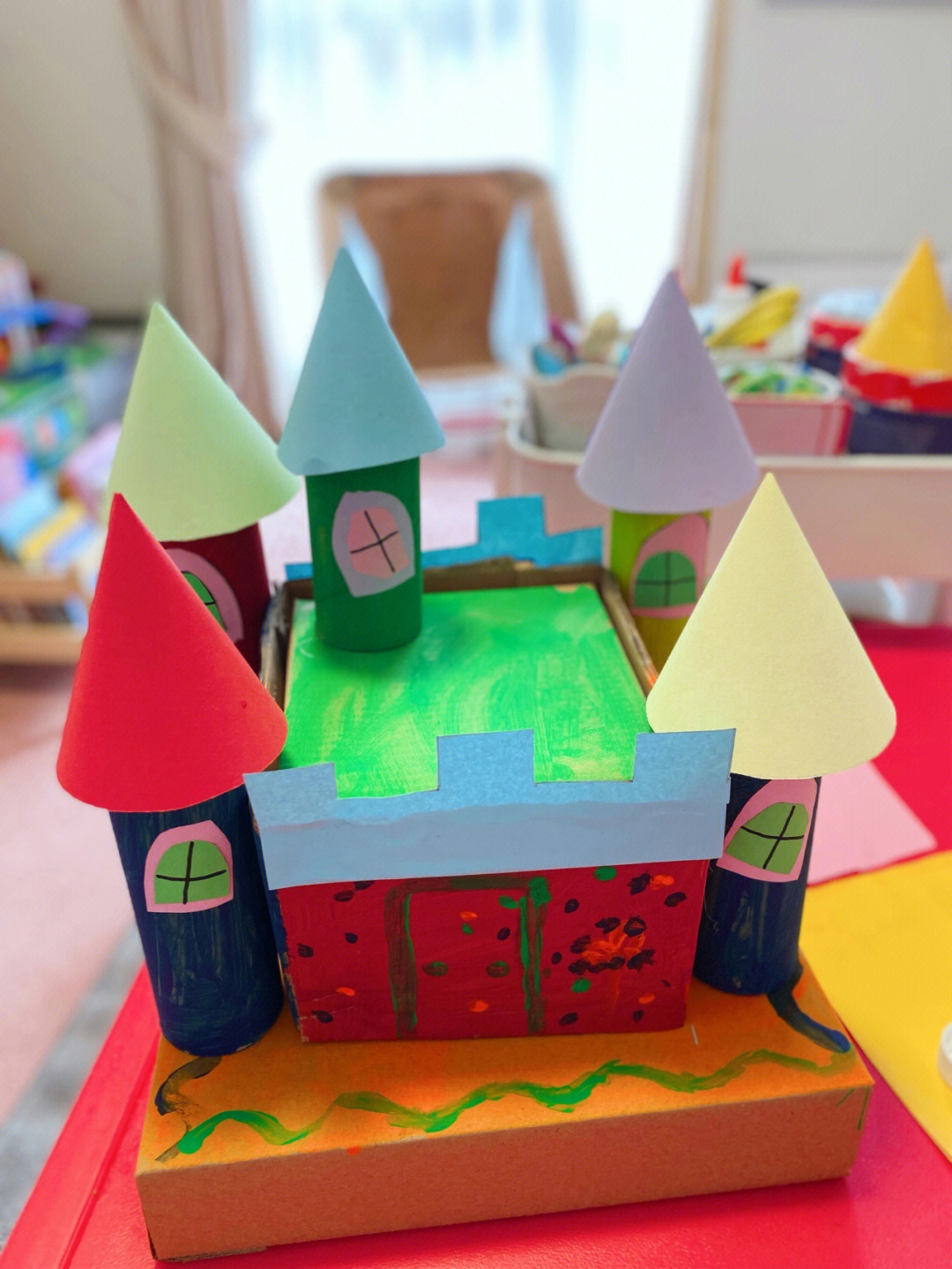 儿童手工制作城堡做法图片