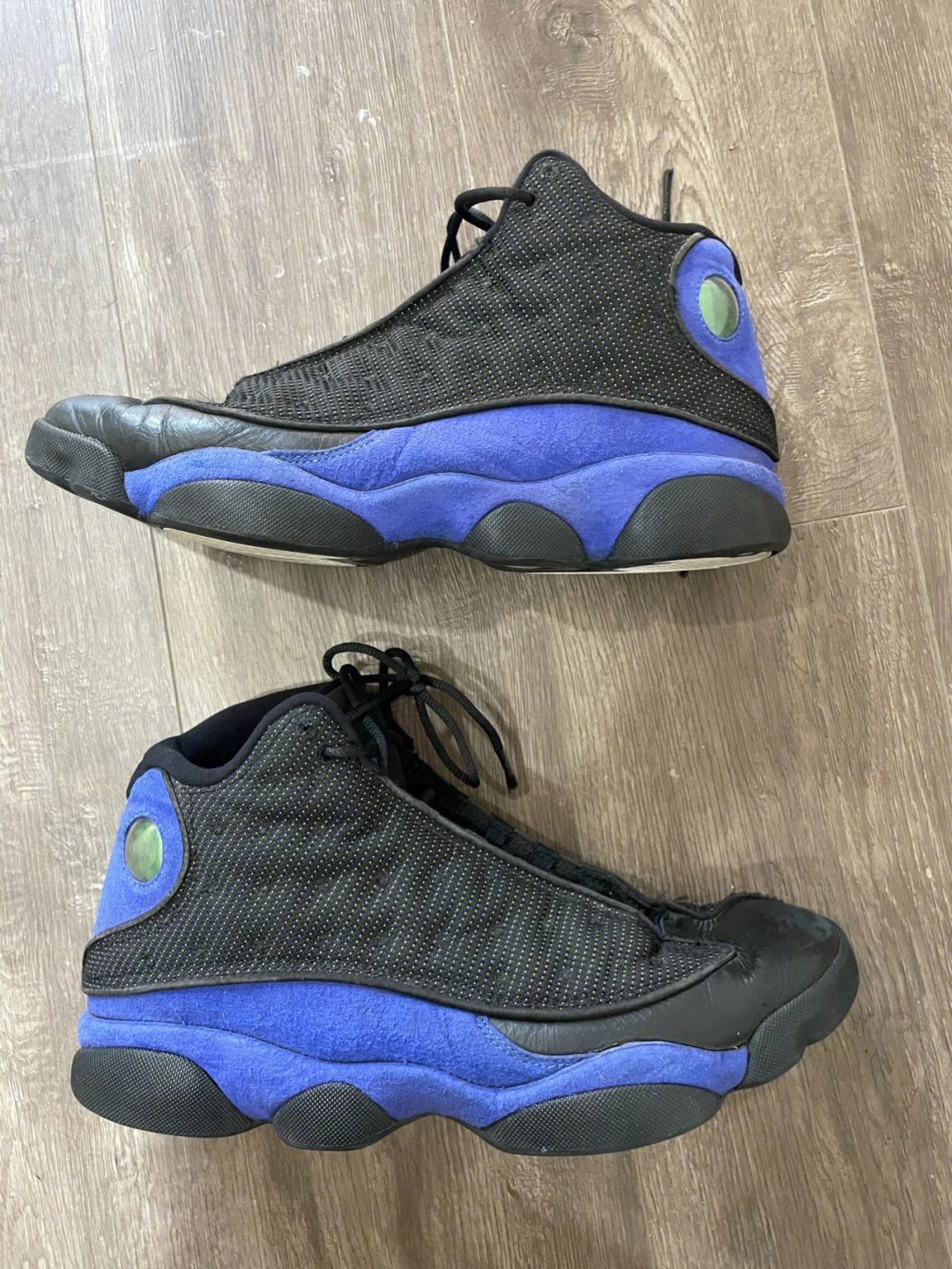 aj13皇家蓝真假对比图片