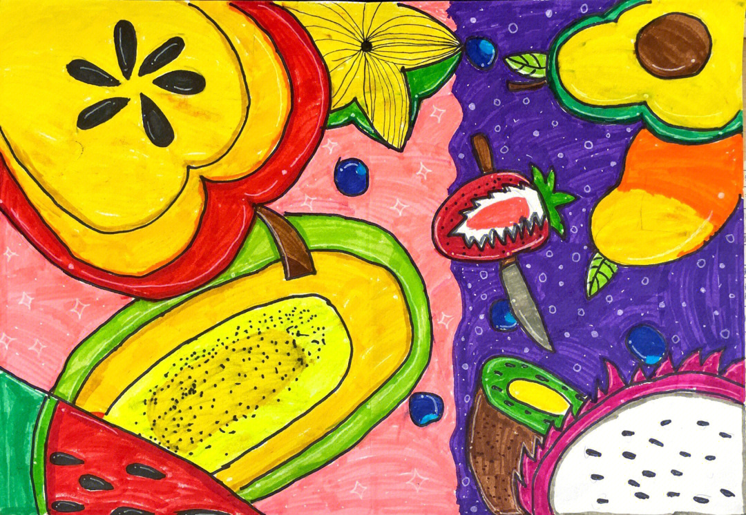 一二年级美术水果图片