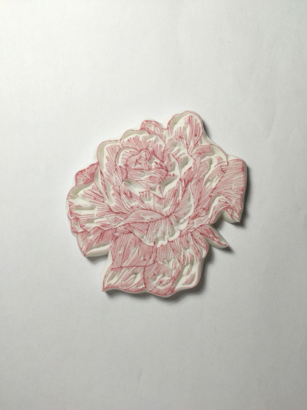 橡皮章留白玫瑰花图片